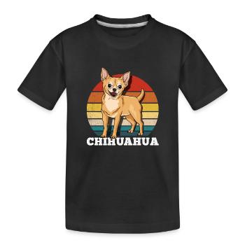 Chihuahua - T-shirt bio Premium Enfant - noir - Devant