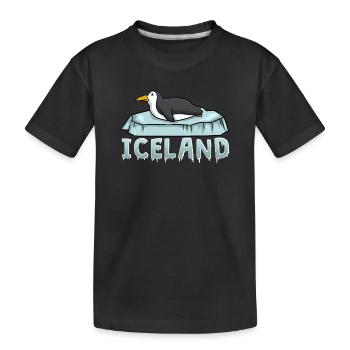 Macareux d’Islande - T-shirt bio Premium Enfant - noir - Devant