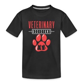 Assistant vétérinaire Vet Tech - T-shirt bio Premium Enfant - noir - Devant