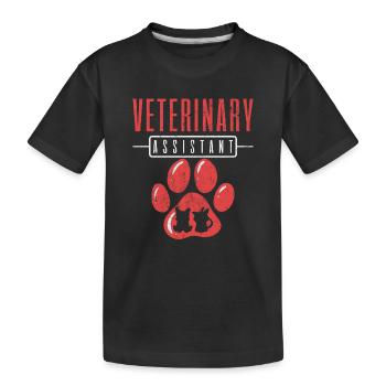 Assistant vétérinaire Vet Tech - T-shirt bio Premium Enfant - noir - Devant