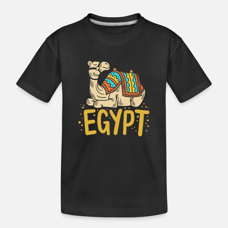 Ägypten Ägypter Kamel - Kinder Premium Bio T-Shirt - Schwarz