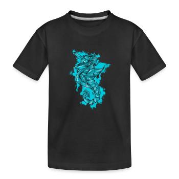 hippocampe - T-shirt bio Premium Enfant - noir - Devant