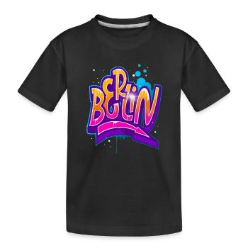 Graffiti de Berlin - T-shirt bio Premium Enfant - noir - Devant