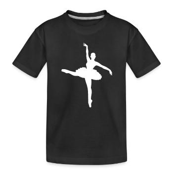 Ballet, Ballerine, Danseuse de ballet - T-shirt bio Premium Enfant - noir - Devant