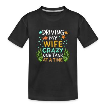 Élevage de poissons d'aquarium - T-shirt bio Premium Enfant - noir - Devant