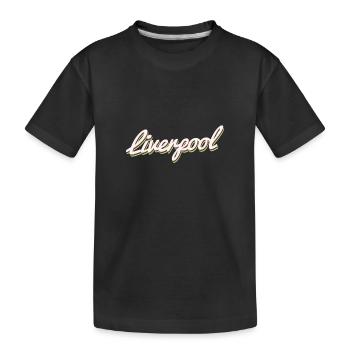 Liverpool - Kinder Premium Bio T-Shirt - Schwarz - Vorne