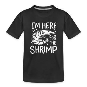 Crevette - T-shirt bio Premium Enfant - noir - Devant