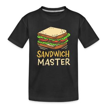 Sandwich - T-shirt bio Premium Enfant - noir - Devant