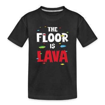 Climbers Bouldering - Kids' Premium Organic T-Shirt - black - Front