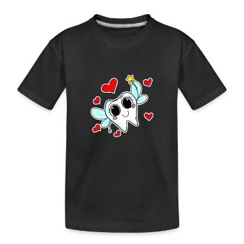 La magie des dents de la fée des dents - T-shirt bio Premium Enfant - noir - Devant