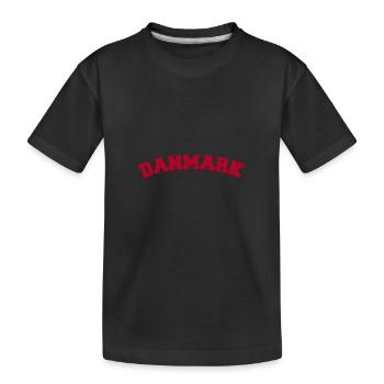 Danmark Denmark - Kids' Premium Organic T-Shirt - black - Front
