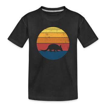 Tatou Rétro Vintage - T-shirt bio Premium Enfant - noir - Devant