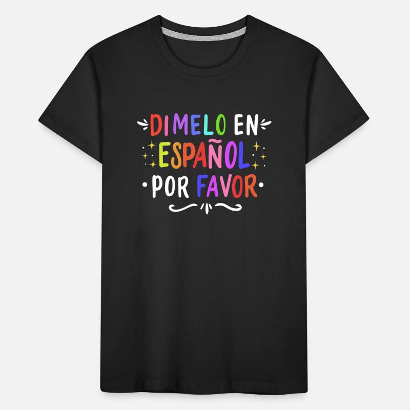 Spanisch Spanischlehrer Sprache Kinder Premium Bio T-Shirt