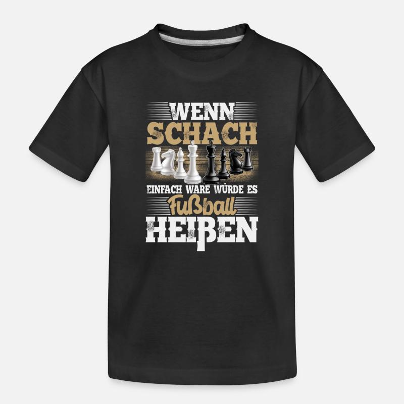 Schach - Kinder Premium Bio T-Shirt - Schwarz