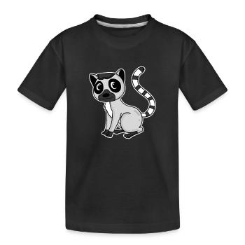 Lemur Primat Cadeau - T-shirt bio Premium Enfant - noir - Devant