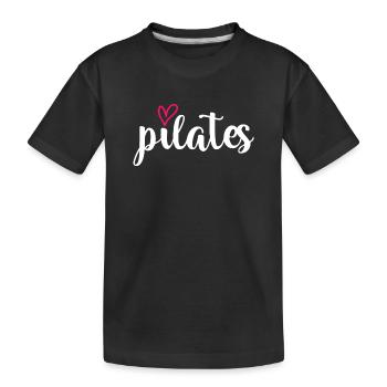 Pilates Training Fitness - T-shirt bio Premium Enfant - noir - Devant