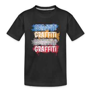 Graffiti - T-shirt bio Premium Enfant - noir - Devant