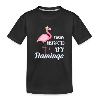 Flamingo - T-shirt bio Premium Enfant - noir - Devant