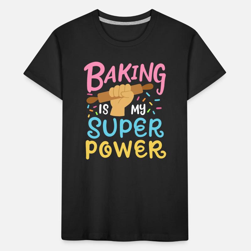 Baking Baker Rolling Pin Kids' Premium Organic T-Shirt