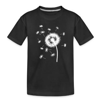 Pissenlit - T-shirt bio Premium Enfant - noir - Devant