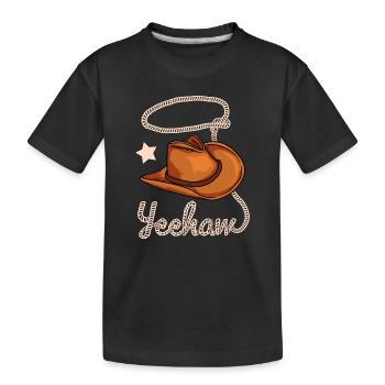 Cowboy Yeehaw Western - T-shirt bio Premium Enfant - noir - Devant