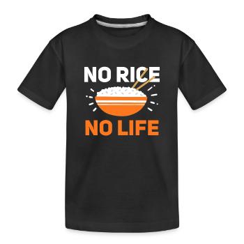 Riz Philippin Philippines Cuisine asiatique - T-shirt bio Premium Enfant - noir - Devant