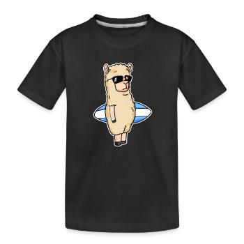 Surf surf alpaga surf - T-shirt bio Premium Enfant - noir - Devant