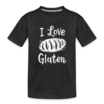 Brot Bäcker - Kinder Premium Bio T-Shirt - Schwarz - Vorne