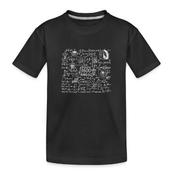 60th Birthday Math Mathematician - Kids' Premium Organic T-Shirt - black - Front