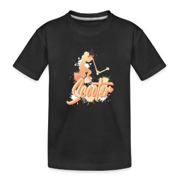 Scooter Tretroller E-Scooter - T-shirt bio Premium Enfant - noir - Devant