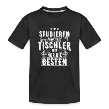 Tischler - Kinder Premium Bio T-Shirt - Schwarz - Vorne