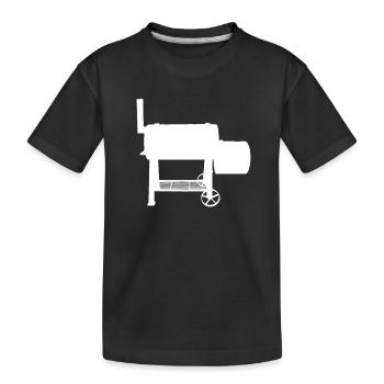 Grillen Grill BBQ - Kinder Premium Bio T-Shirt - Schwarz - Vorne