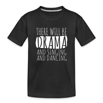 Theater Schauspieler Schauspielerin - Kinder Premium Bio T-Shirt - Schwarz - Vorne