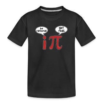Pi-Tag Pi Math - Kinder Premium Bio T-Shirt - Schwarz - Vorne