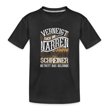 Schreiner - Kinder Premium Bio T-Shirt - Schwarz - Vorne