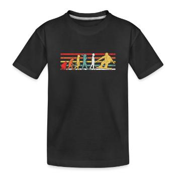 Snowboarder Snowboard - Kinder Premium Bio T-Shirt - Schwarz - Vorne