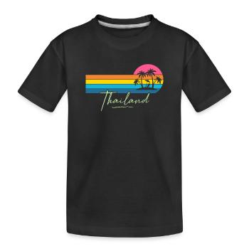 Thaïlande - T-shirt bio Premium Enfant - noir - Devant