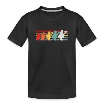 Catcher Baseball Softball - Kinder Premium Bio T-Shirt - Schwarz - Vorne