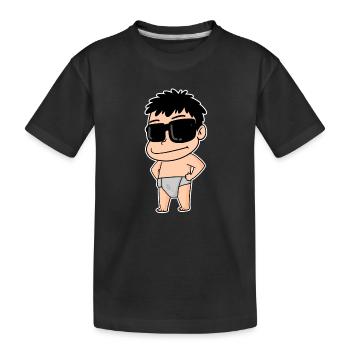 Bébé cool - T-shirt bio Premium Enfant - noir - Devant