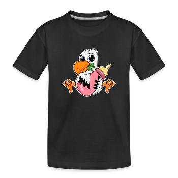 Bébé Mouette - T-shirt bio Premium Enfant - noir - Devant