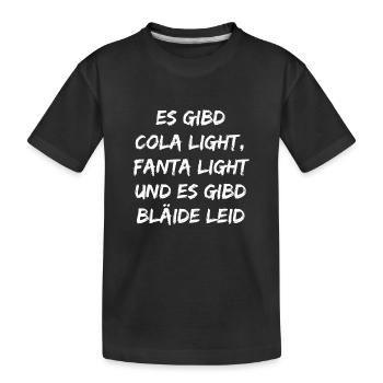 Bläide Leid - Kinder Premium Bio T-Shirt - Schwarz - Vorne