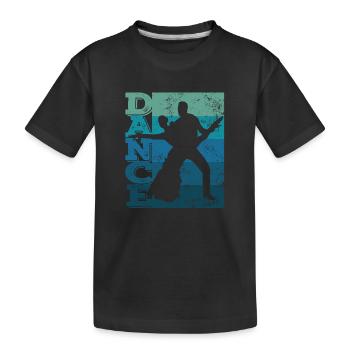 Tournoi de danse de couple Danse Vintage latino-américaine - T-shirt bio Premium Enfant - noir - Devant