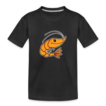 Crevette - T-shirt bio Premium Enfant - noir - Devant