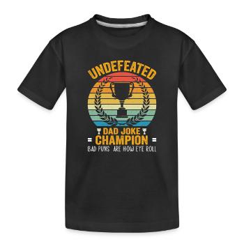 Undefinierter Champion Daddy Conumero - Kinder Premium Bio T-Shirt - Schwarz - Vorne