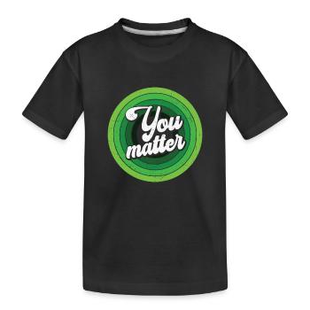 You Matter Green Mental Health - Kinder Premium Bio T-Shirt - Schwarz - Vorne