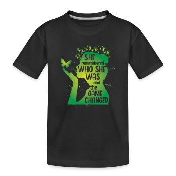 Elle se souvenait de qui elle était - T-shirt bio Premium Enfant - noir - Devant