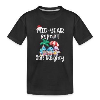 Gnome Semi-Annual Report Still Cheeky - Kids' Premium Organic T-Shirt - black - Front