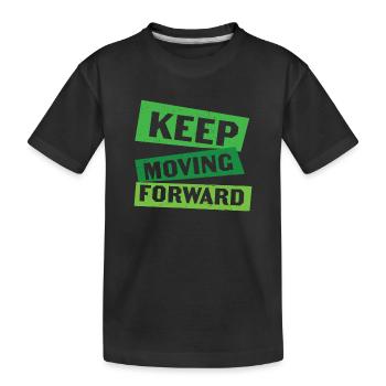 Keep Moving Forward Mental Health - Kinder Premium Bio T-Shirt - Schwarz - Vorne