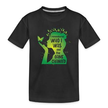 Elle se souvenait de qui elle était - T-shirt bio Premium Enfant - noir - Devant
