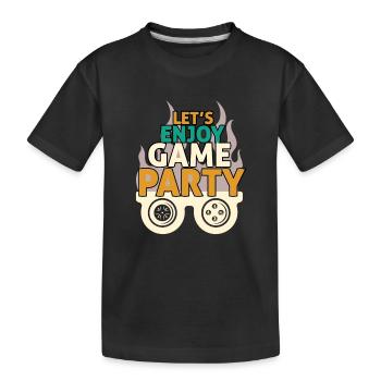 Design Party Game et Fun - T-shirt bio Premium Enfant - noir - Devant
